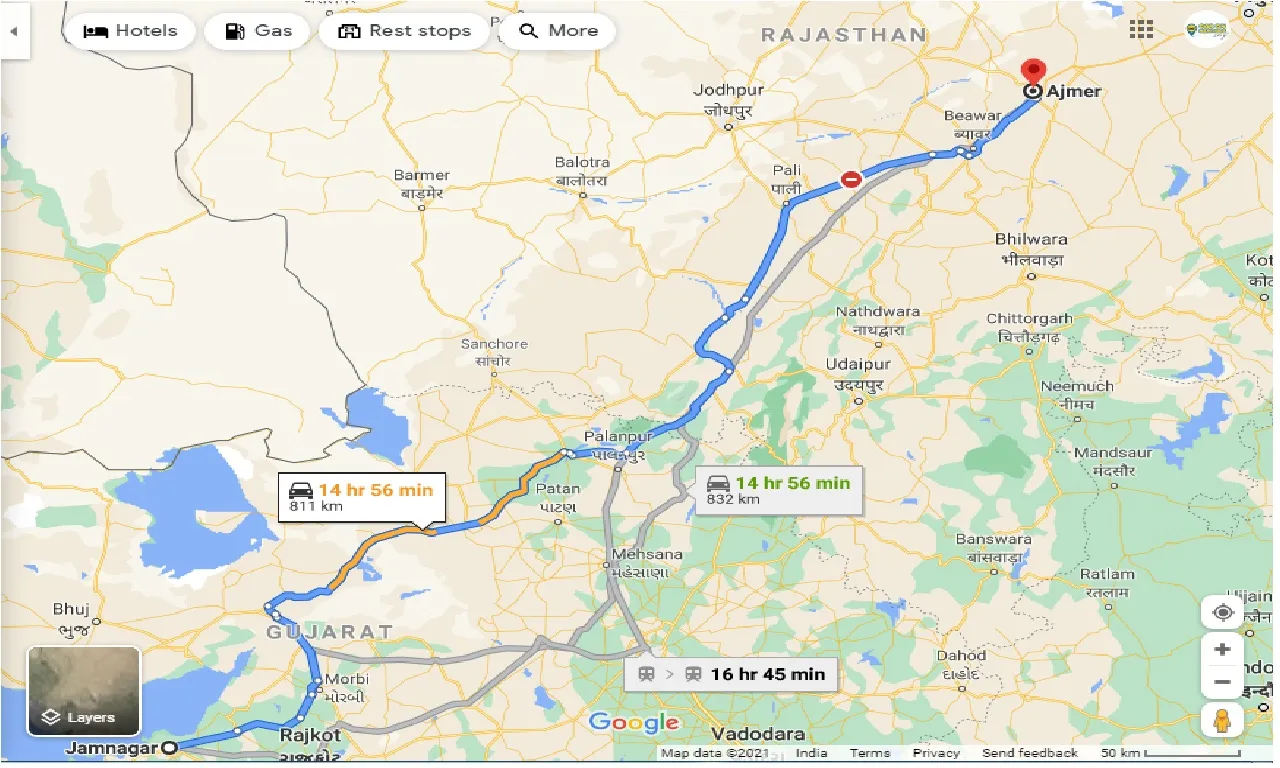 jamnagar-to-ajmer-taxi