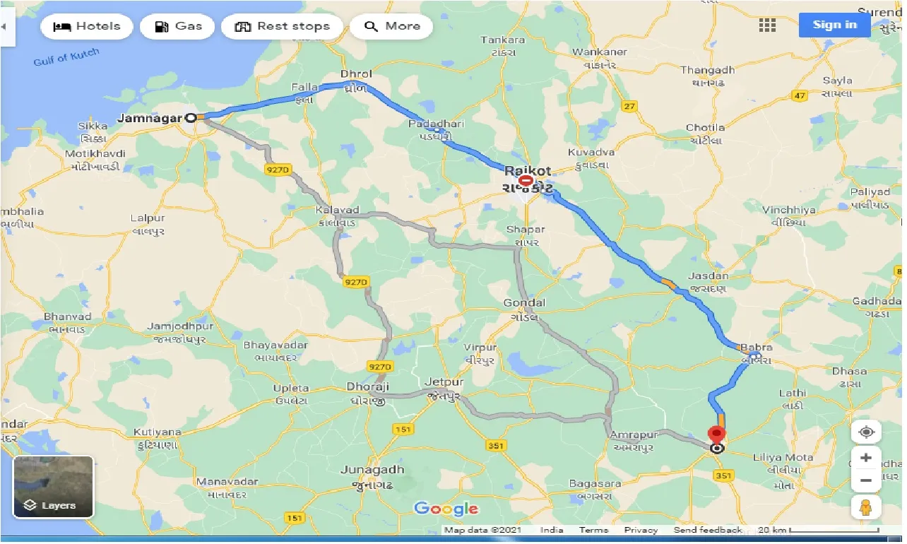 jamnagar-to-amreli-taxi