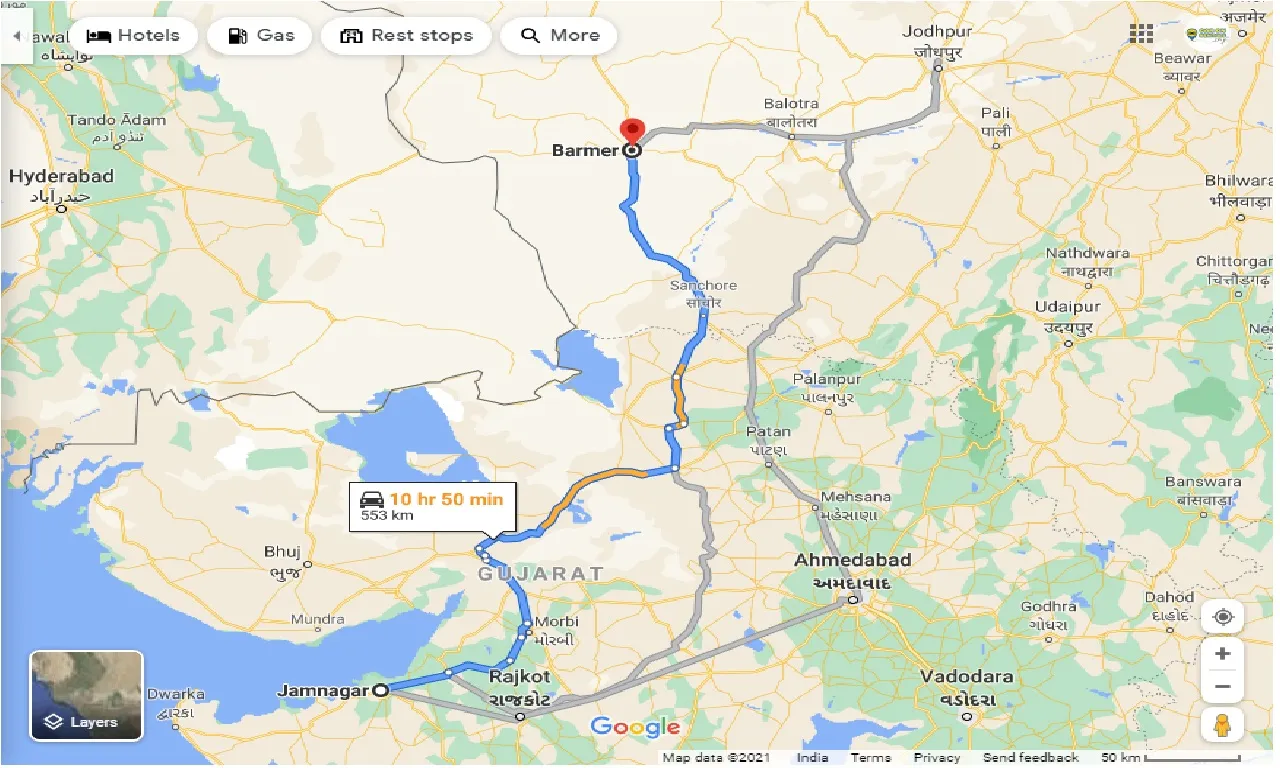 jamnagar-to-barmer-taxi