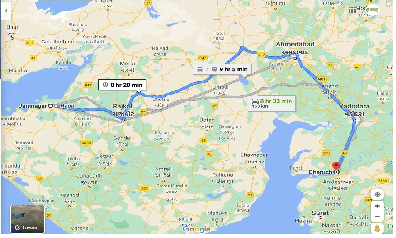 jamnagar-to-bharuch-taxi
