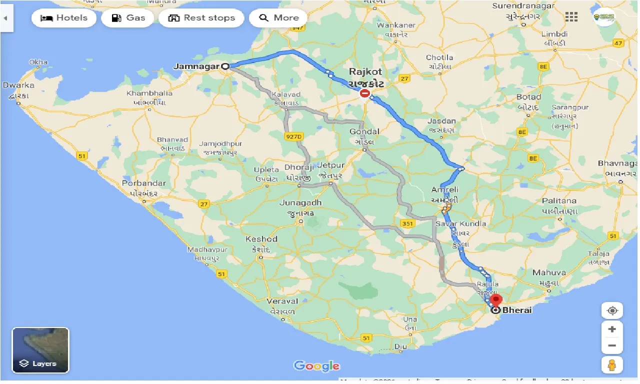 jamnagar-to-bherai-taxi