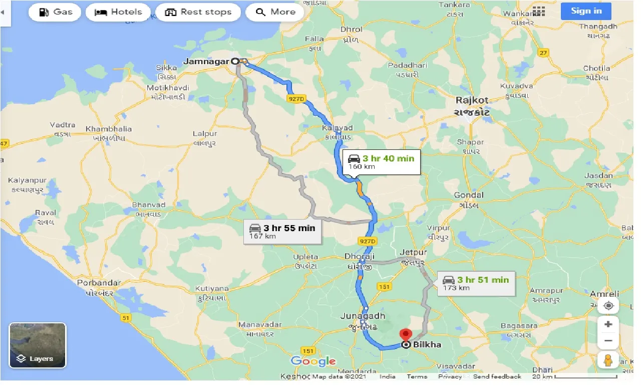 jamnagar-to-bilkha-one-way
