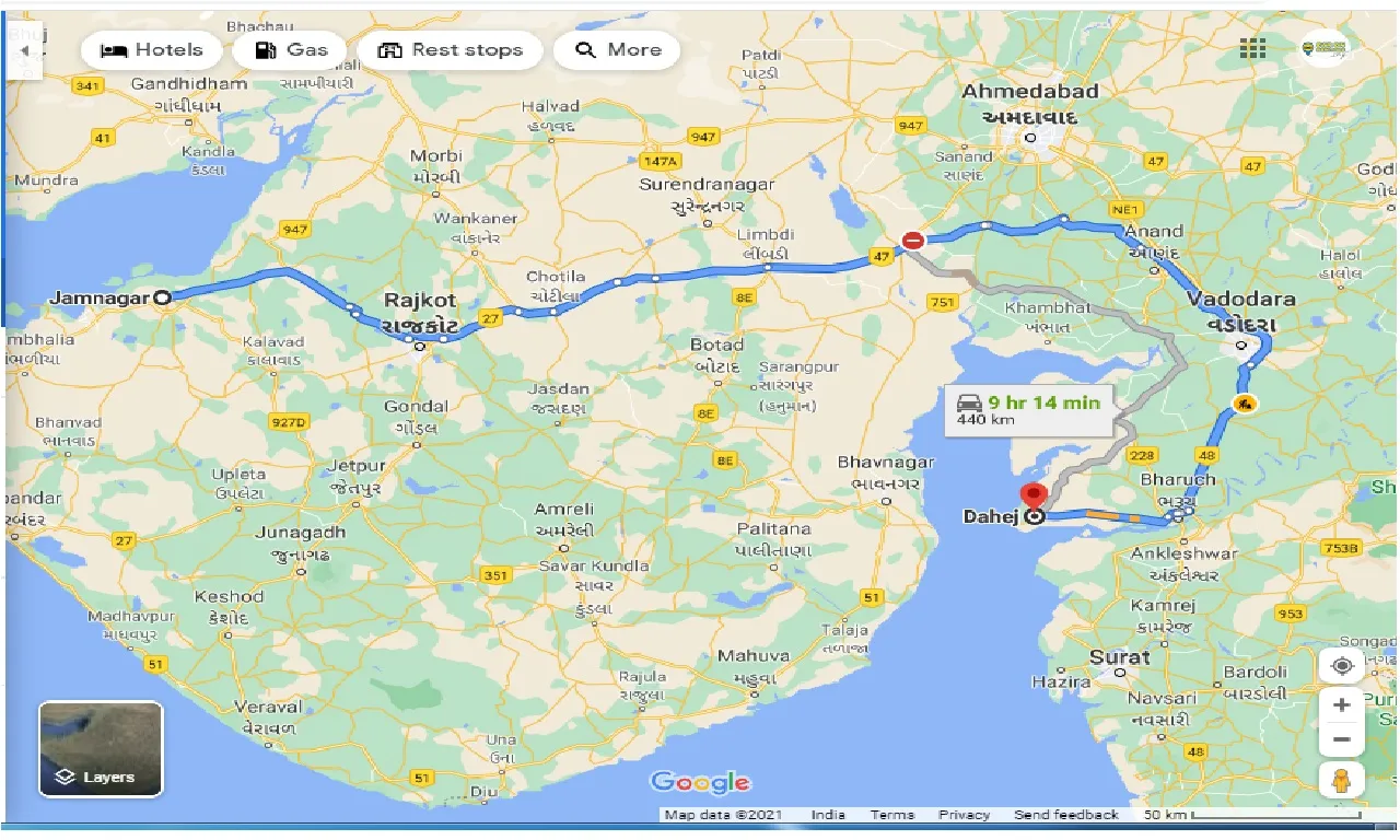 jamnagar-to-dahej-one-way