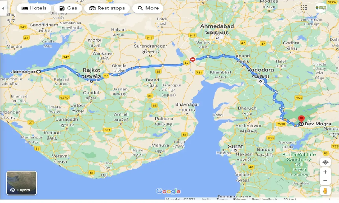 jamnagar-to-dev-mogra-taxi