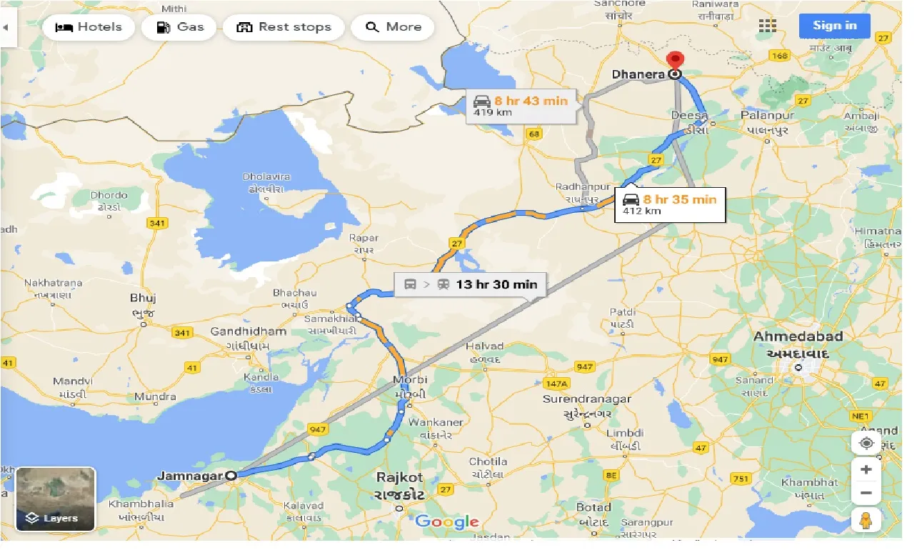 jamnagar-to-dhanera-one-way