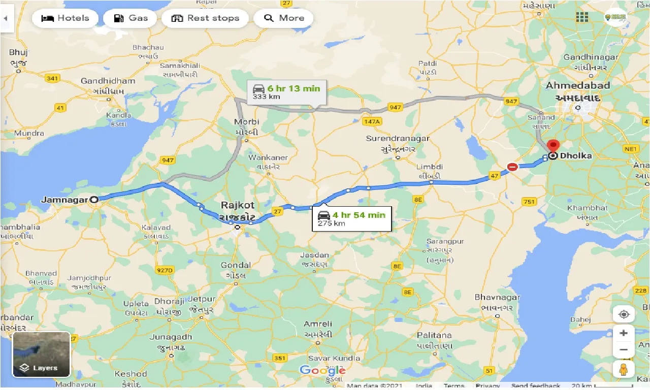 jamnagar-to-dholka-taxi