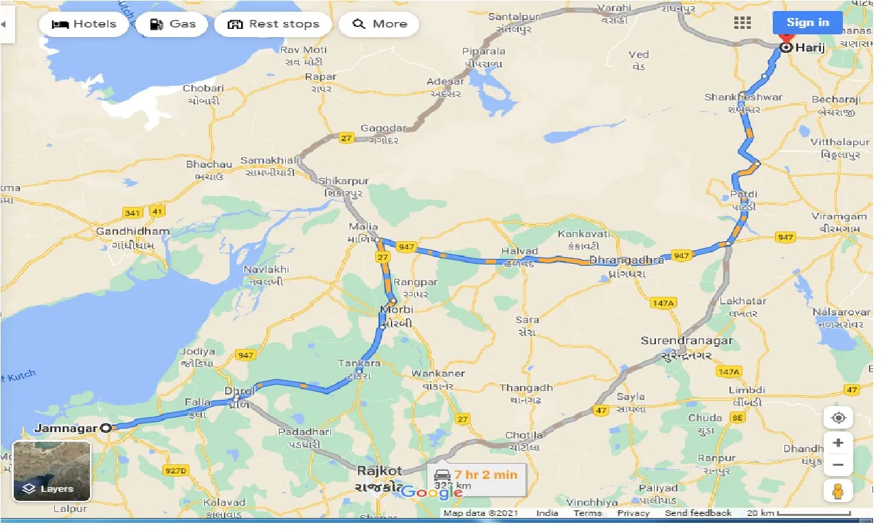 jamnagar-to-harij-taxi