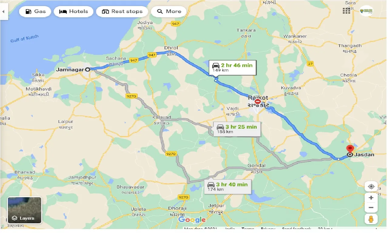 jamnagar-to-jasdan-one-way