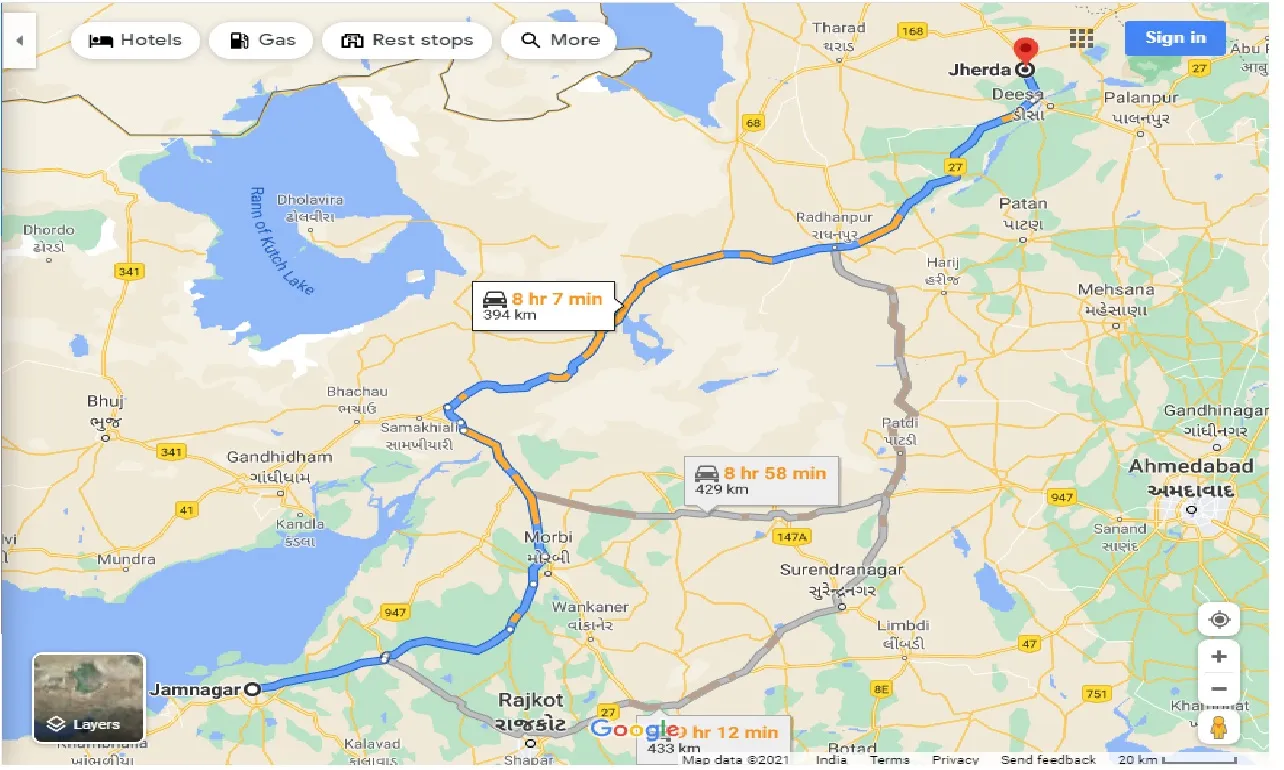 jamnagar-to-jherda-taxi