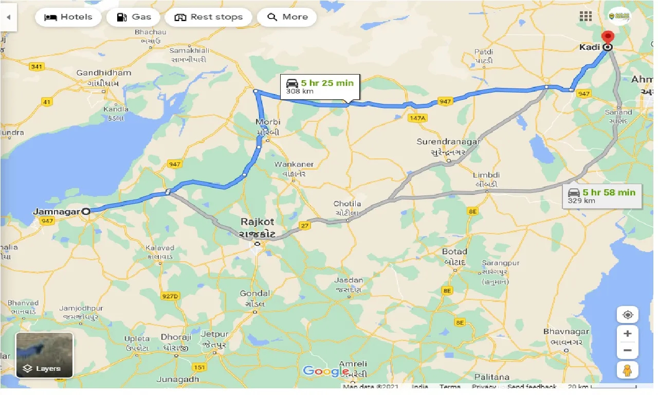 jamnagar-to-kadi-taxi