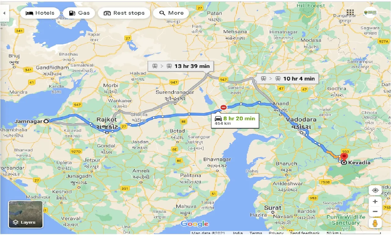 jamnagar-to-kevadia-one-way