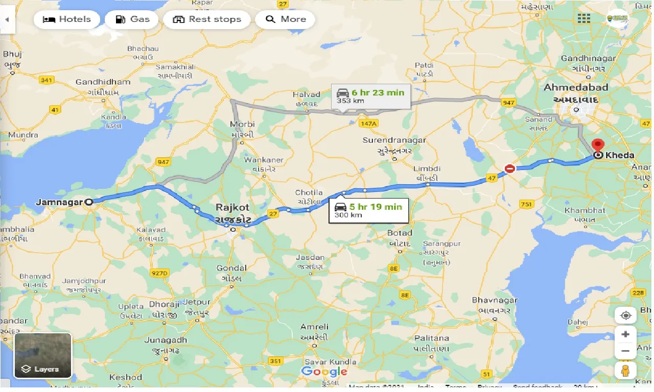 jamnagar-to-kheda-one-way