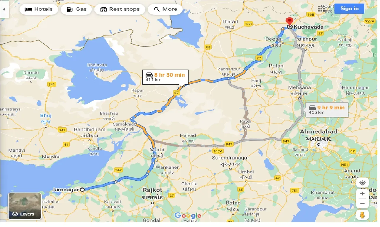 jamnagar-to-kuchavada-one-way