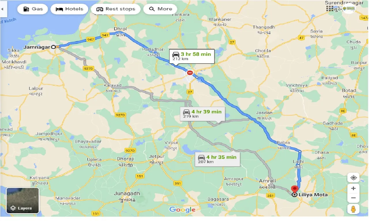 jamnagar-to-liliya-mota-taxi