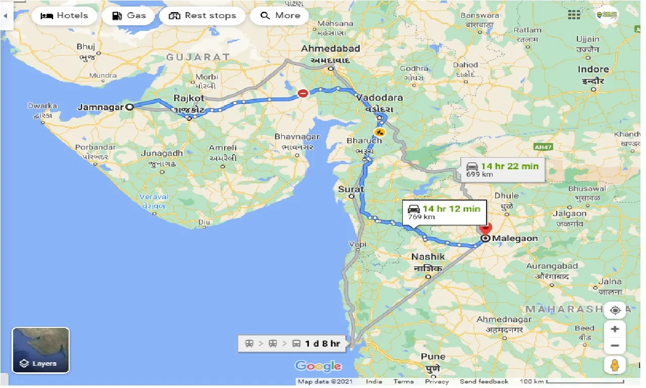 jamnagar-to-malegaon-taxi