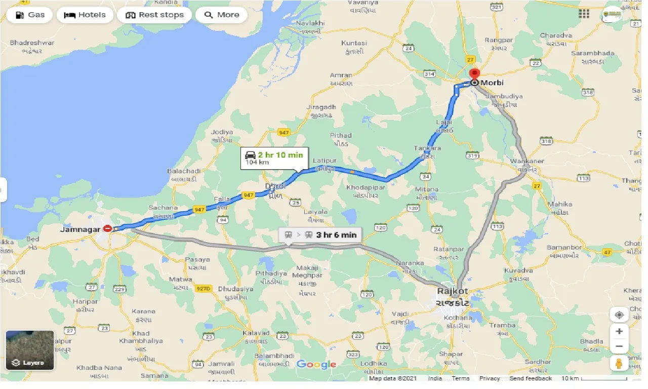 jamnagar-to-morbi-one-way