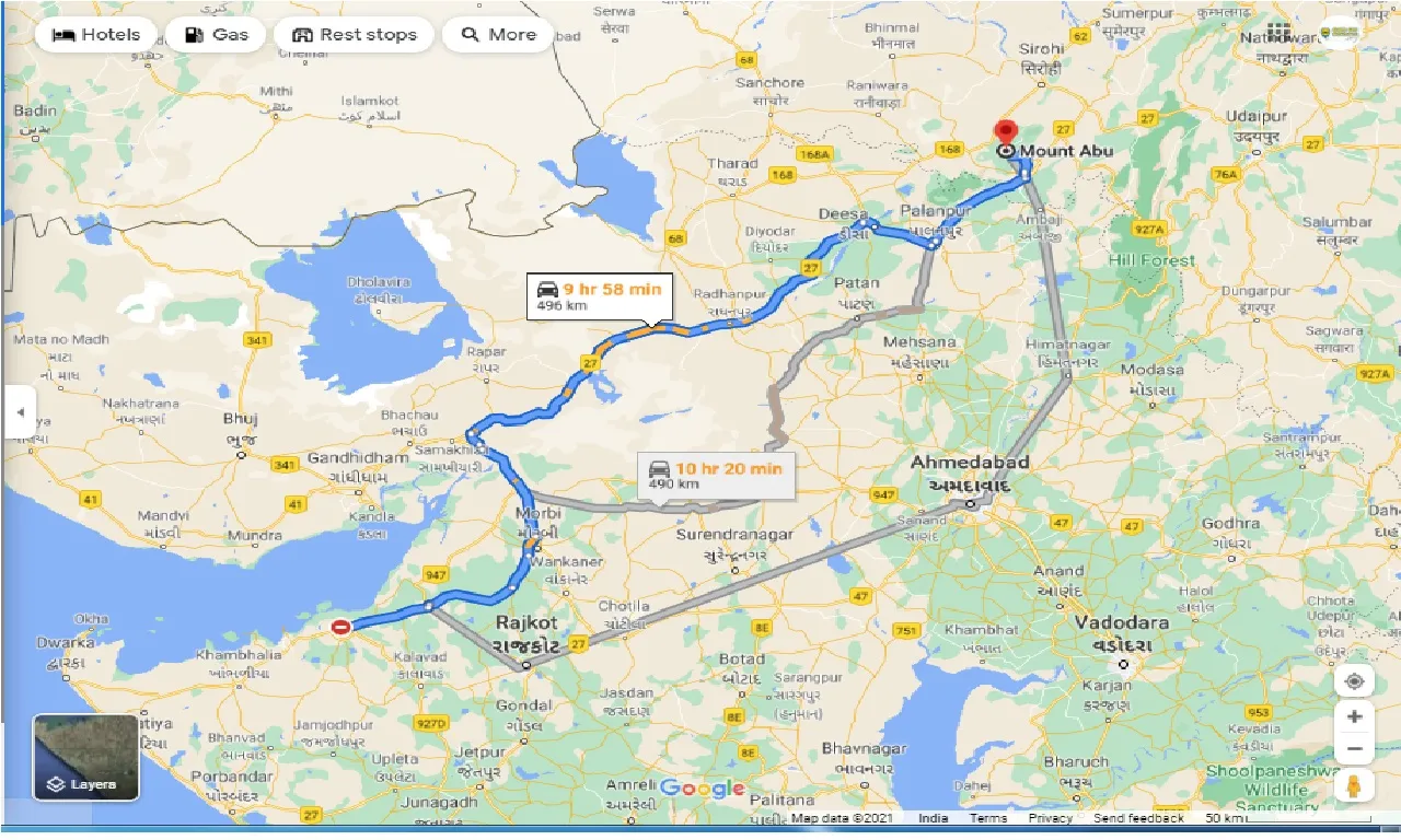 jamnagar-to-mount-abu-one-way