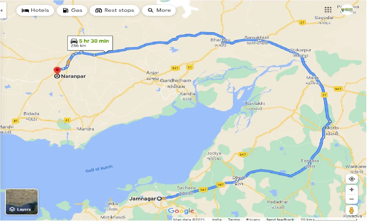 jamnagar-to-naranpar-one-way