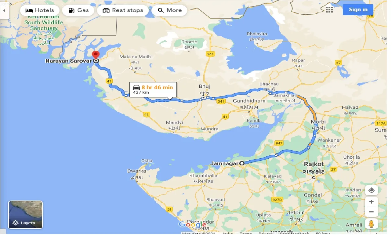 jamnagar-to-narayan-sarovar-one-way