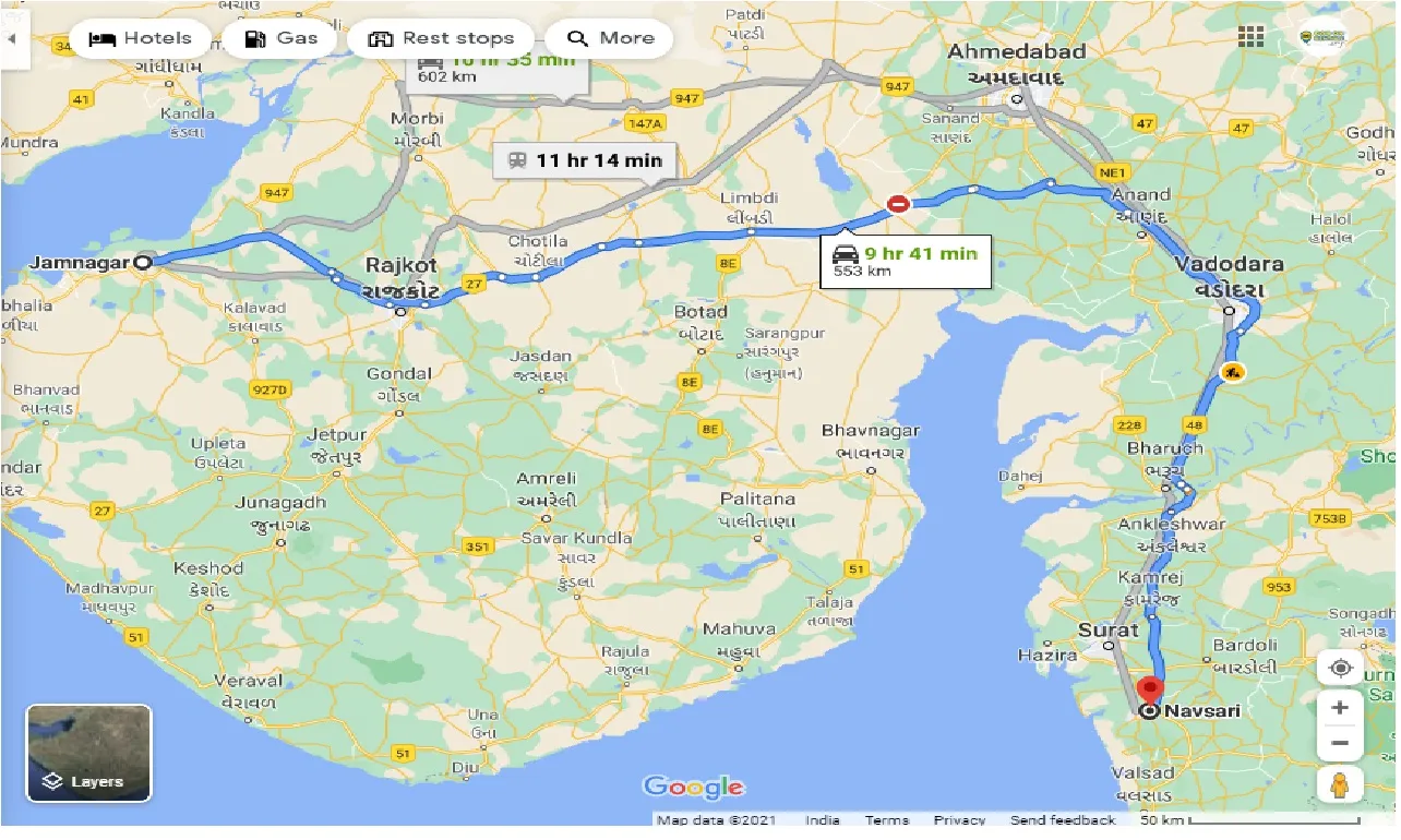 jamnagar-to-navasari-taxi