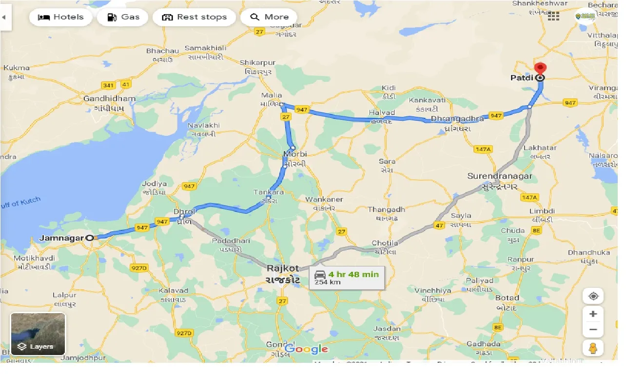 jamnagar-to-patdi-one-way