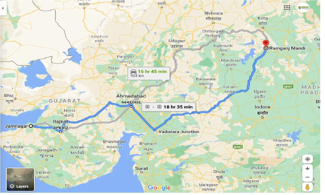 jamnagar-to-ramganj-mandi-one-way