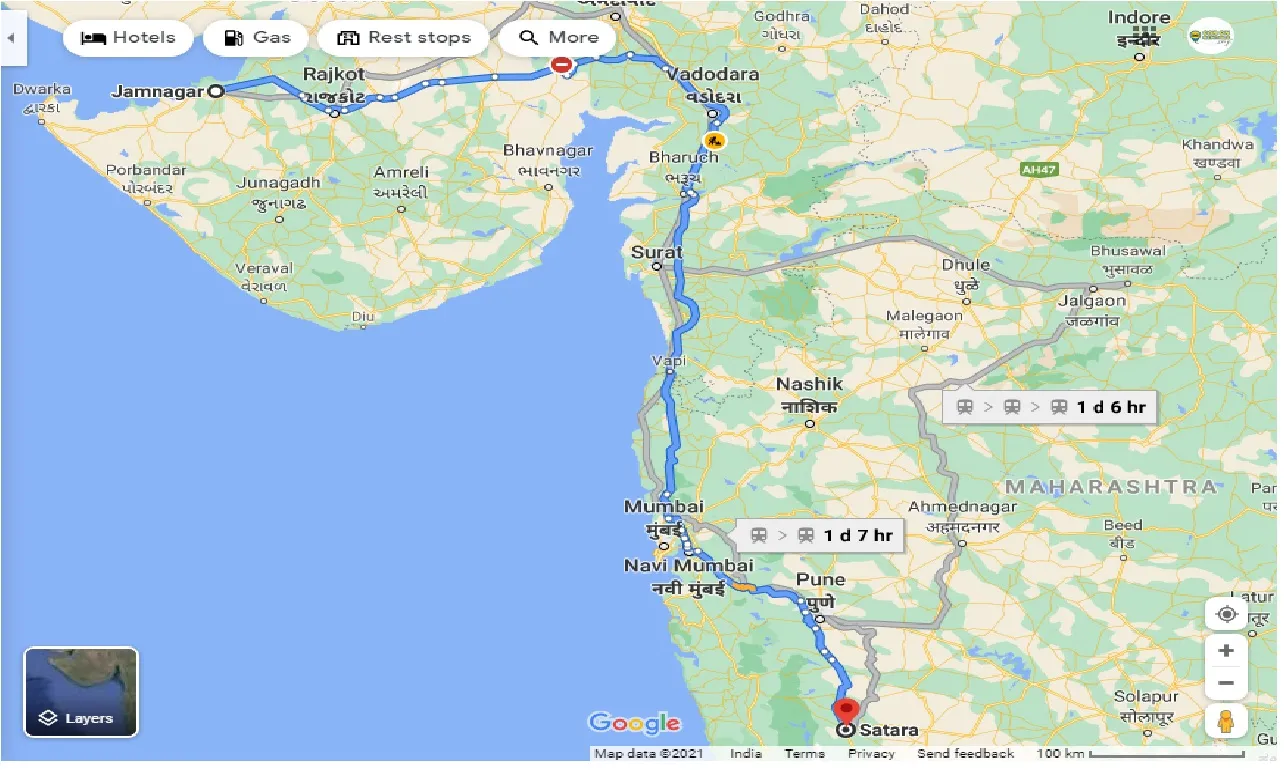 jamnagar-to-satara-one-way