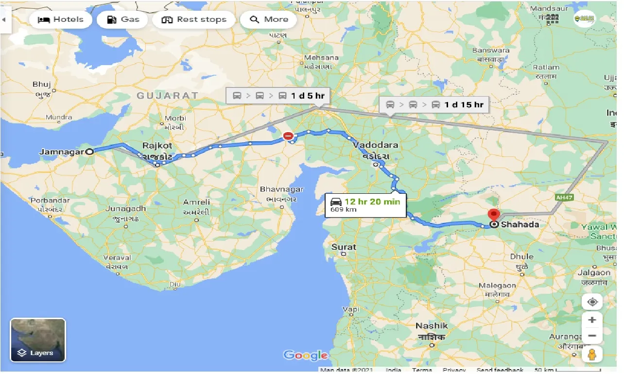 jamnagar-to-shahada-one-way