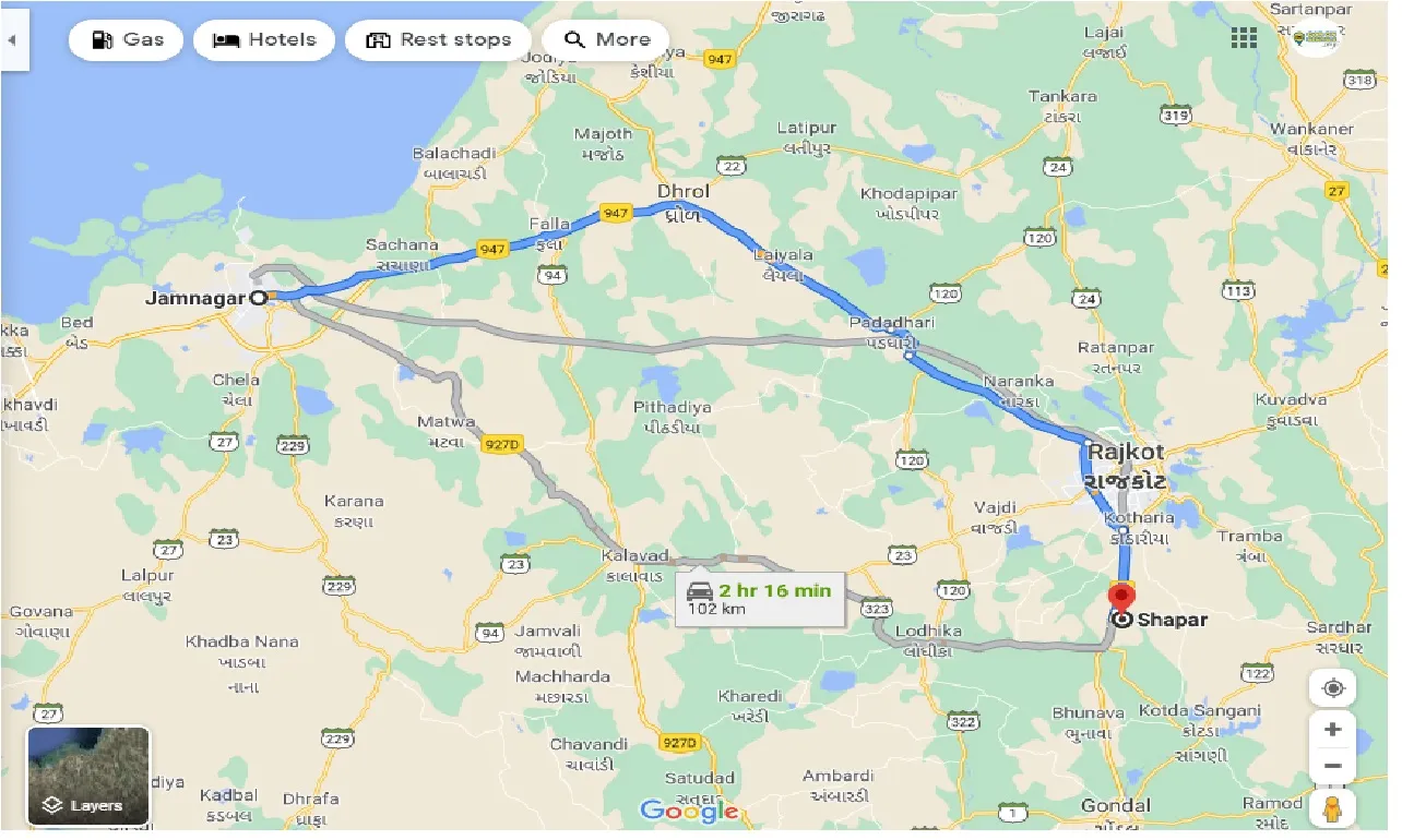 jamnagar-to-shapar-taxi