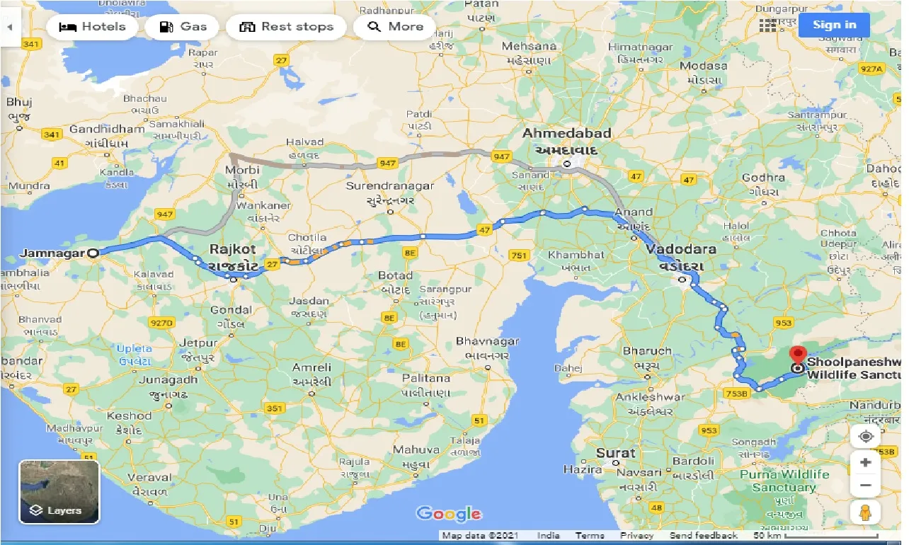 jamnagar-to-shoolpaneshwar-wildlife-sanctuary-one-way