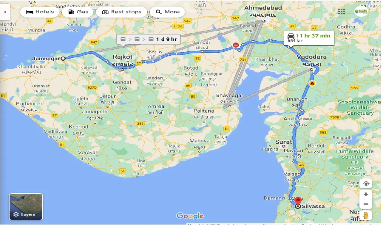 jamnagar-to-silvassa-taxi