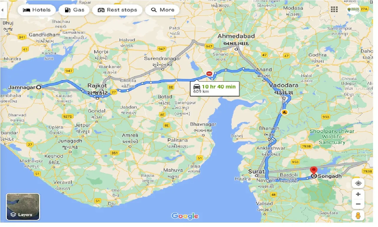 Jamnagar To Songadh One Way jamnagar-to-songadh-one-way
