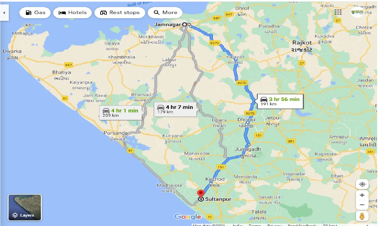 jamnagar-to-sultanpur-taxi