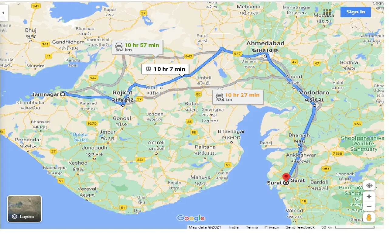 jamnagar-to-surat-one-way