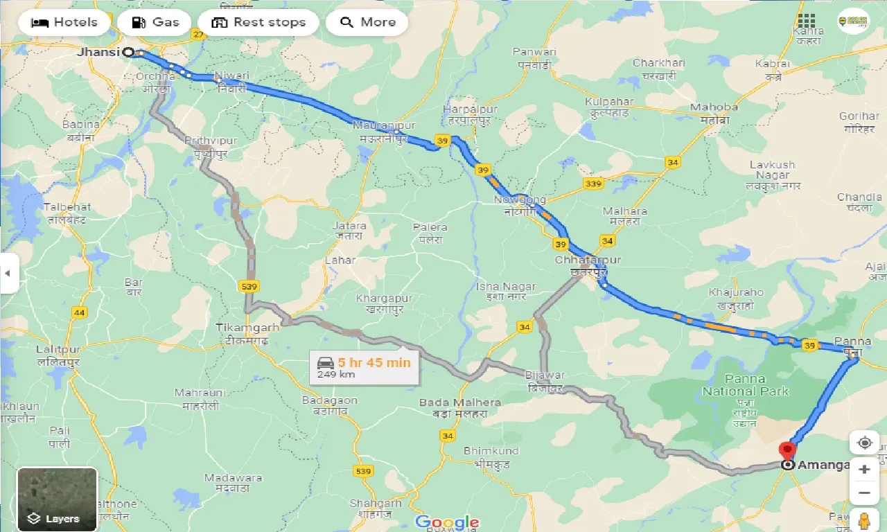 jhansi-to-amanganj-taxi