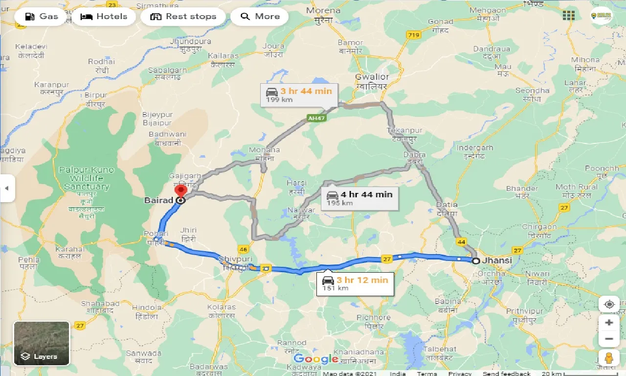 jhansi-to-bairad-one-way