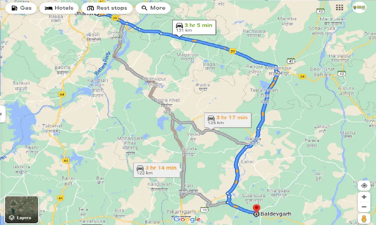 jhansi-to-baldevgarh-one-way