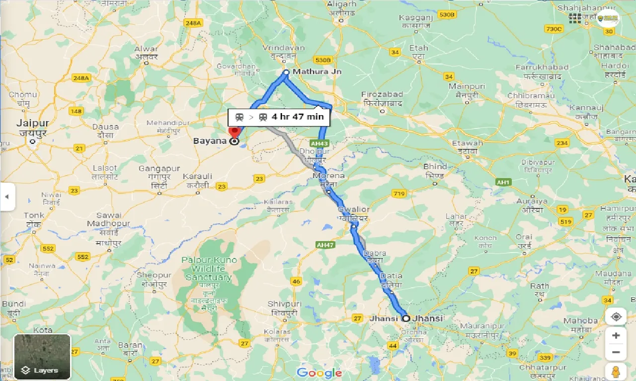 jhansi-to-bayana-taxi