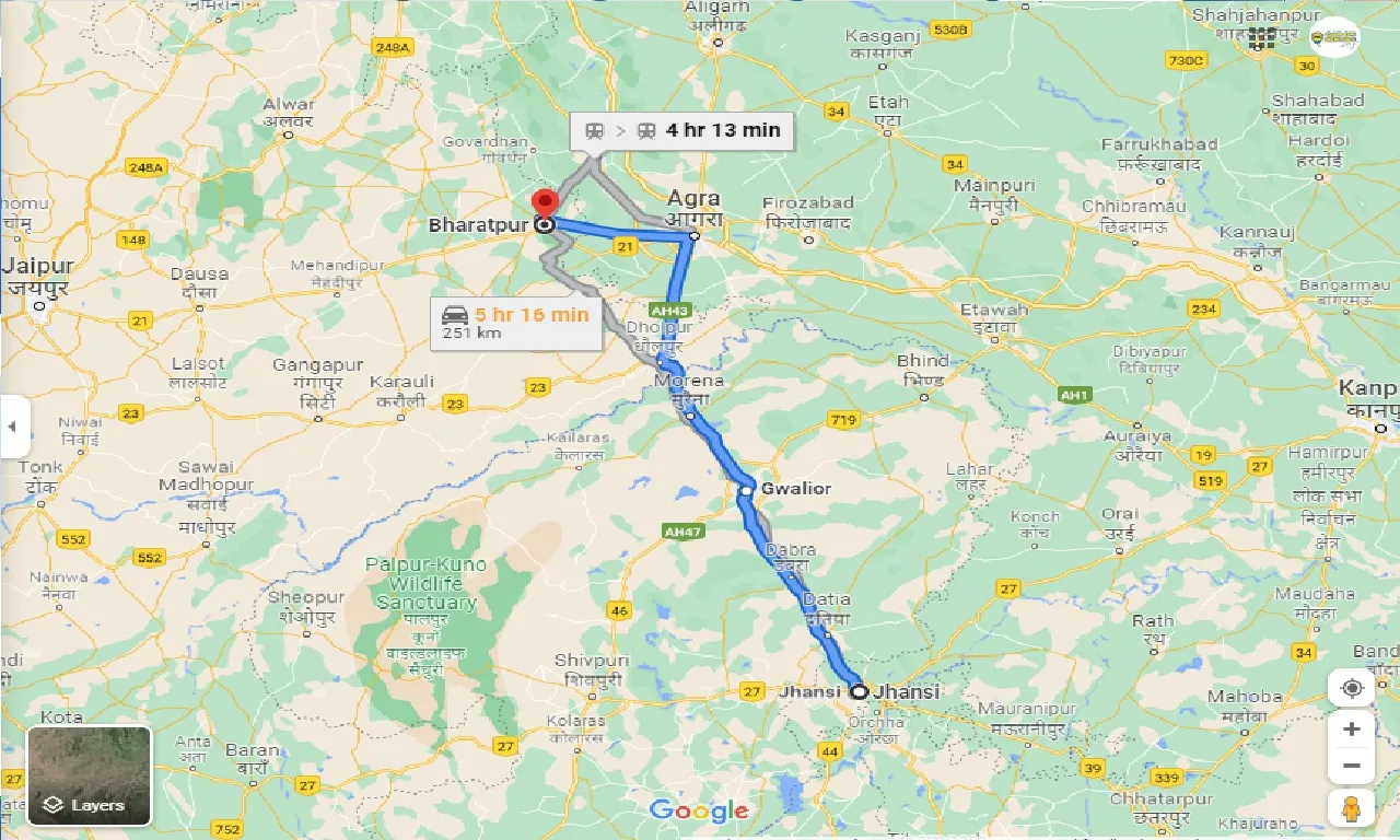 jhansi-to-bharatpur-taxi