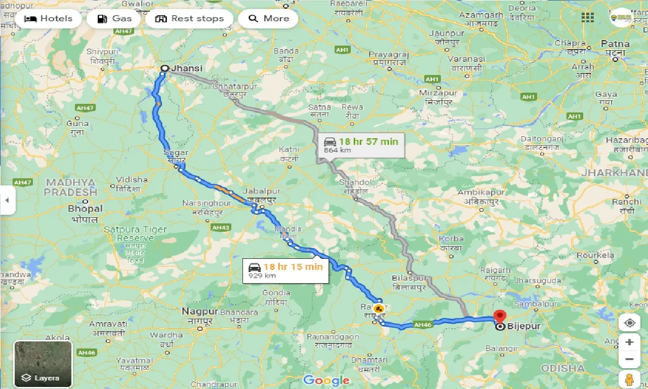 jhansi-to-bijeypur-one-way