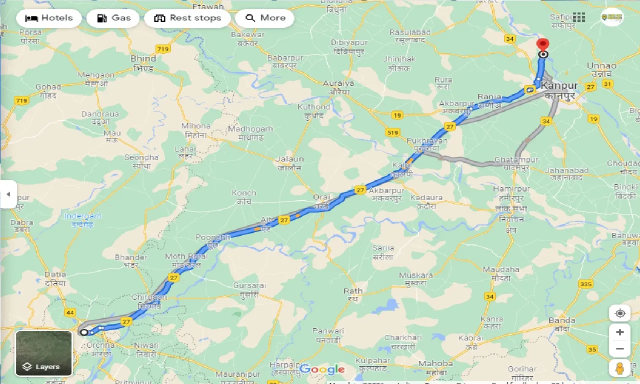 jhansi-to-bithoor-taxi