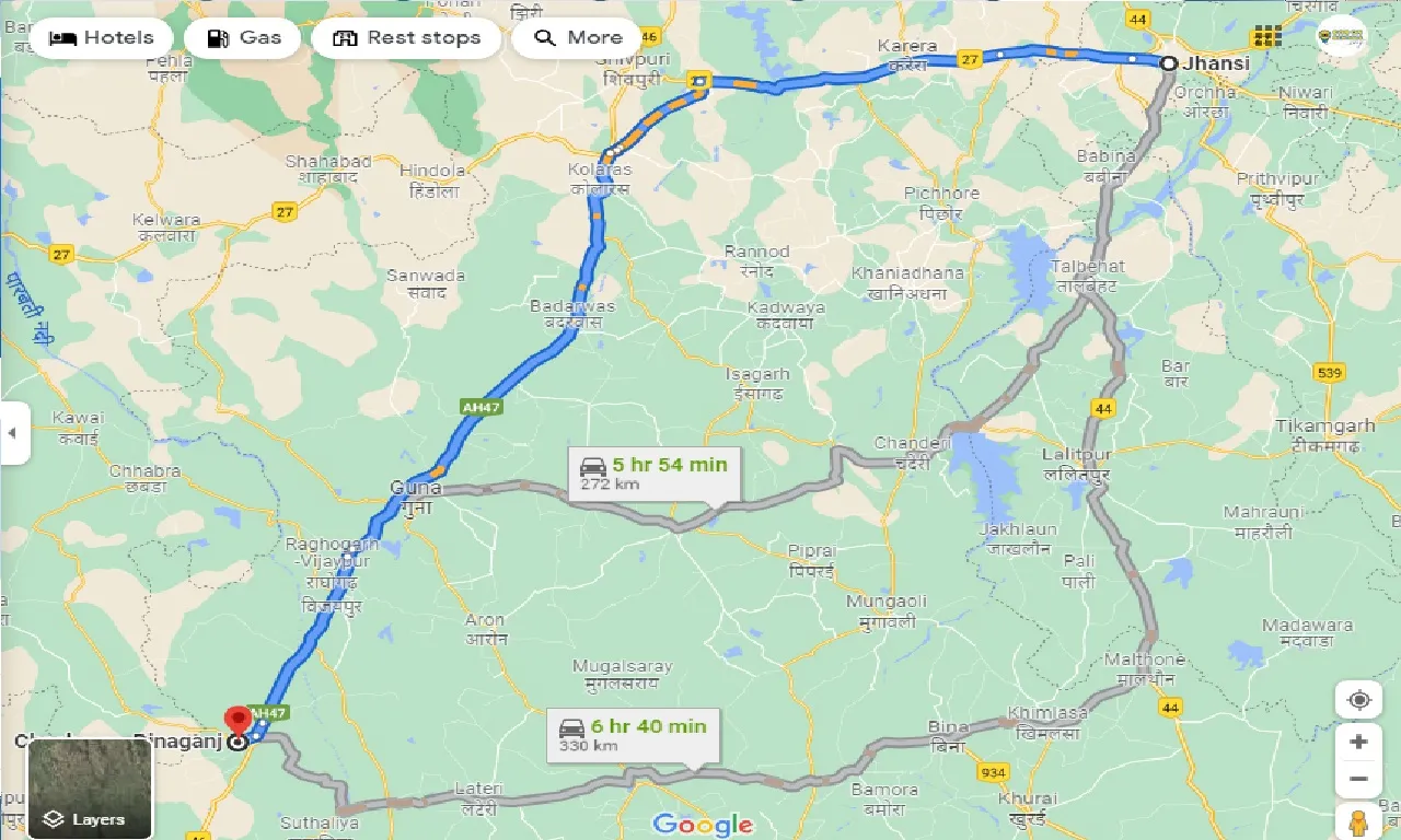 jhansi-to-chachaura-binaganj-one-way