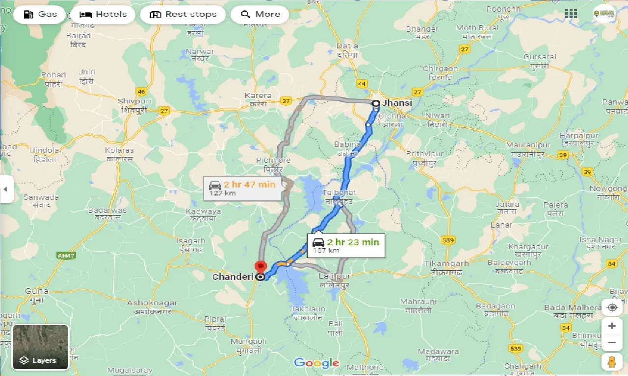 jhansi-to-chanderi-one-way