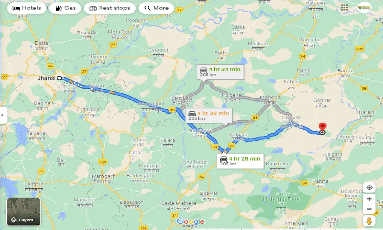 jhansi-to-chandla-one-way