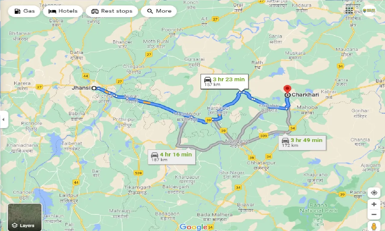 jhansi-to-charkhari-one-way