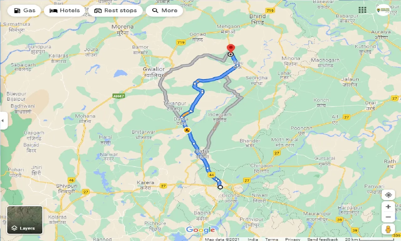 jhansi-to-dandraua-taxi