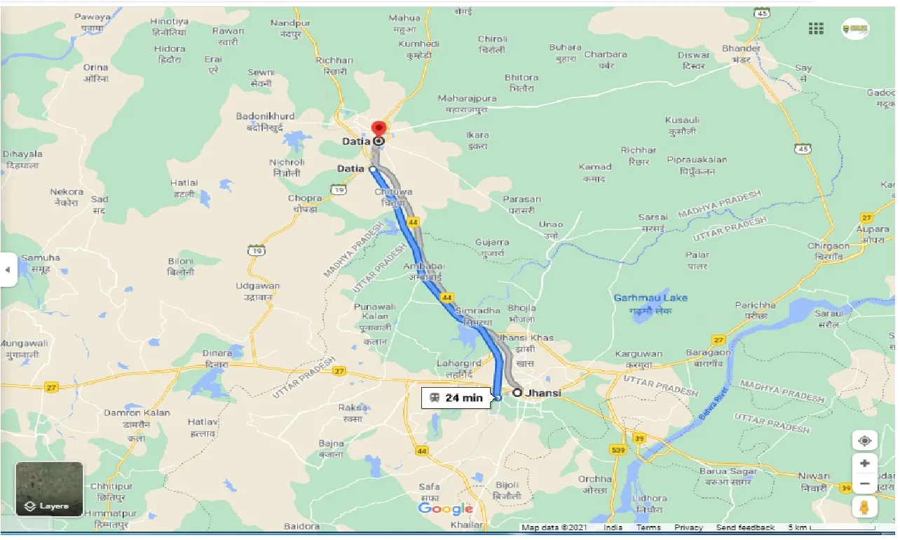jhansi-to-datia-one-way