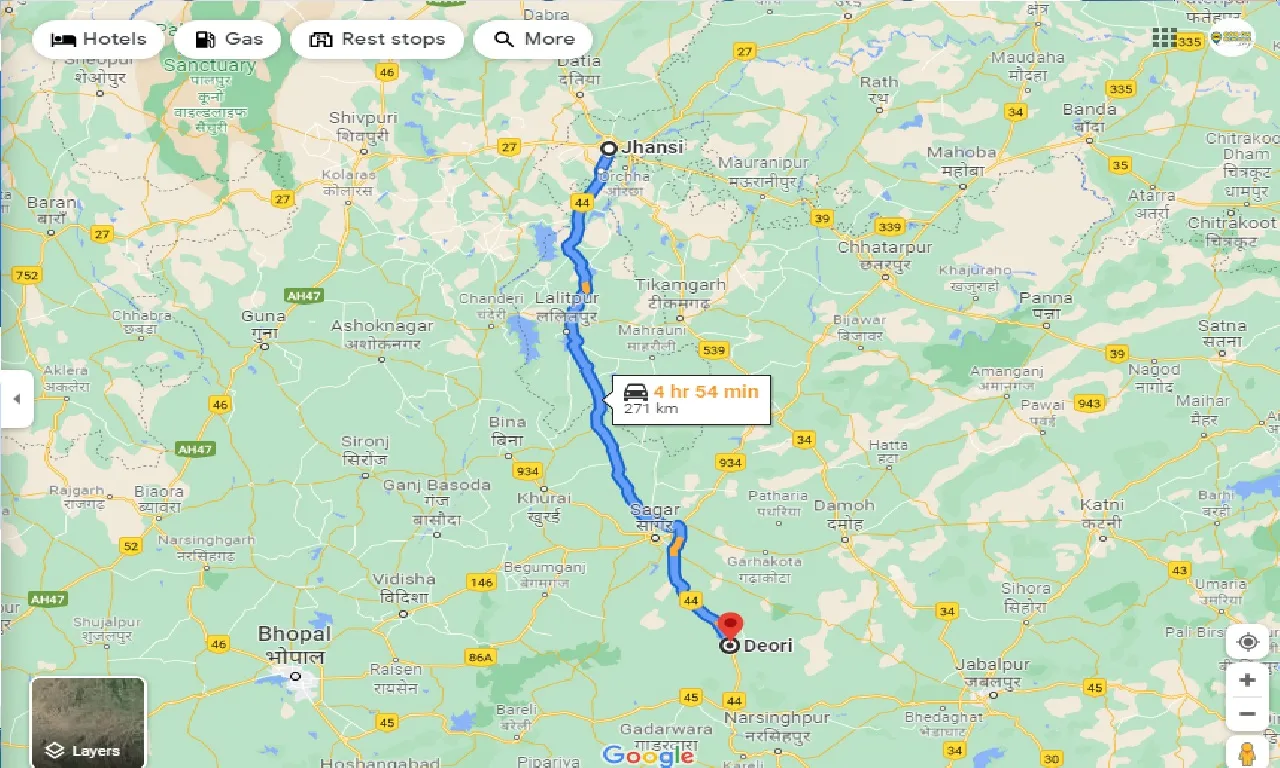 jhansi-to-deori-one-way