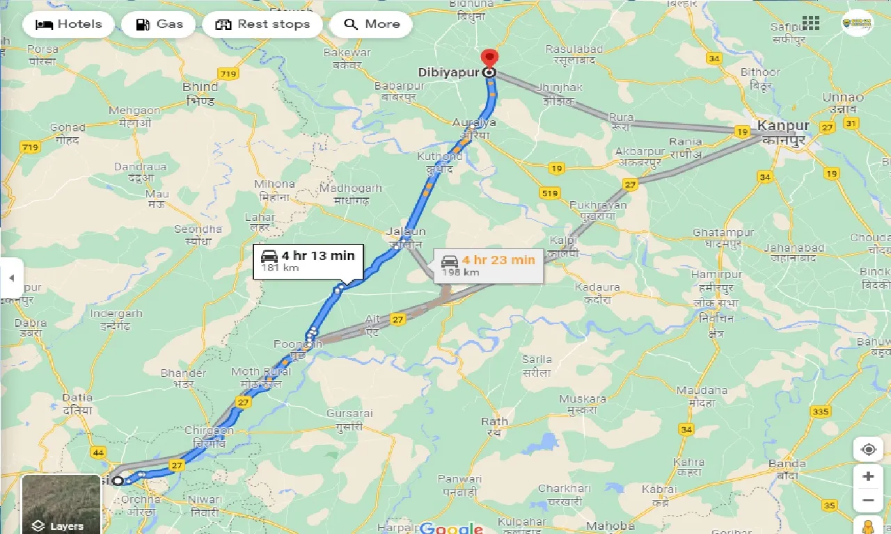 jhansi-to-dibiyapur-taxi