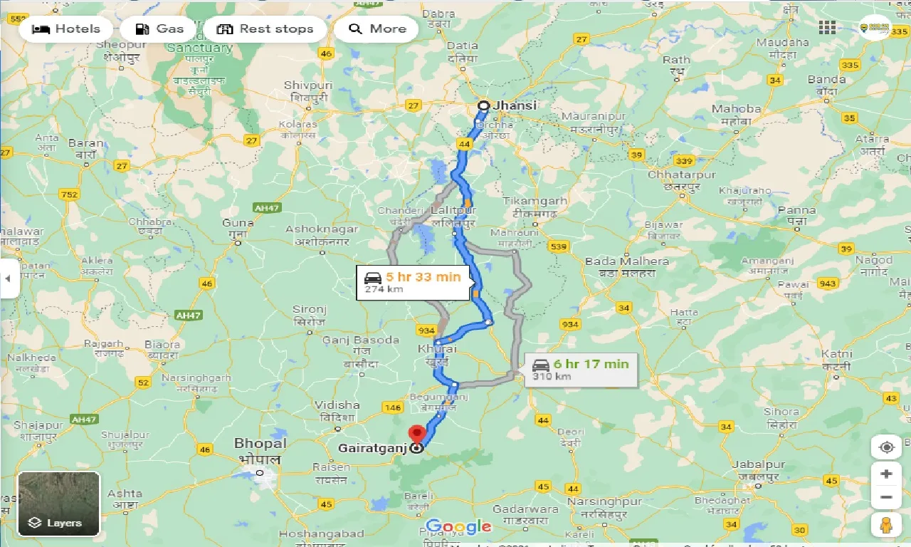 jhansi-to-gairatganj-taxi